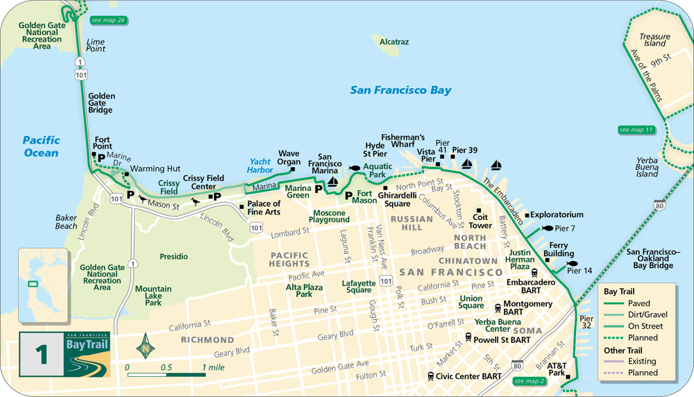 Mapa Marina San Francisco