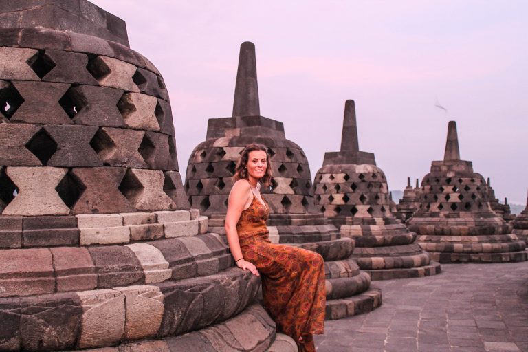 Amanecer en Borobudur