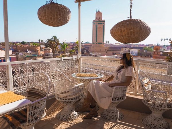 Azoteas y restaurantes en Marrakech