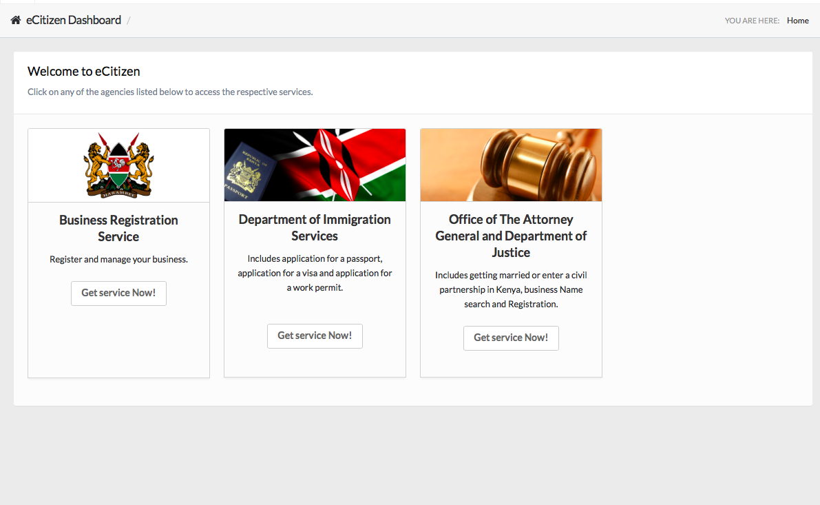 Visado online para Kenya